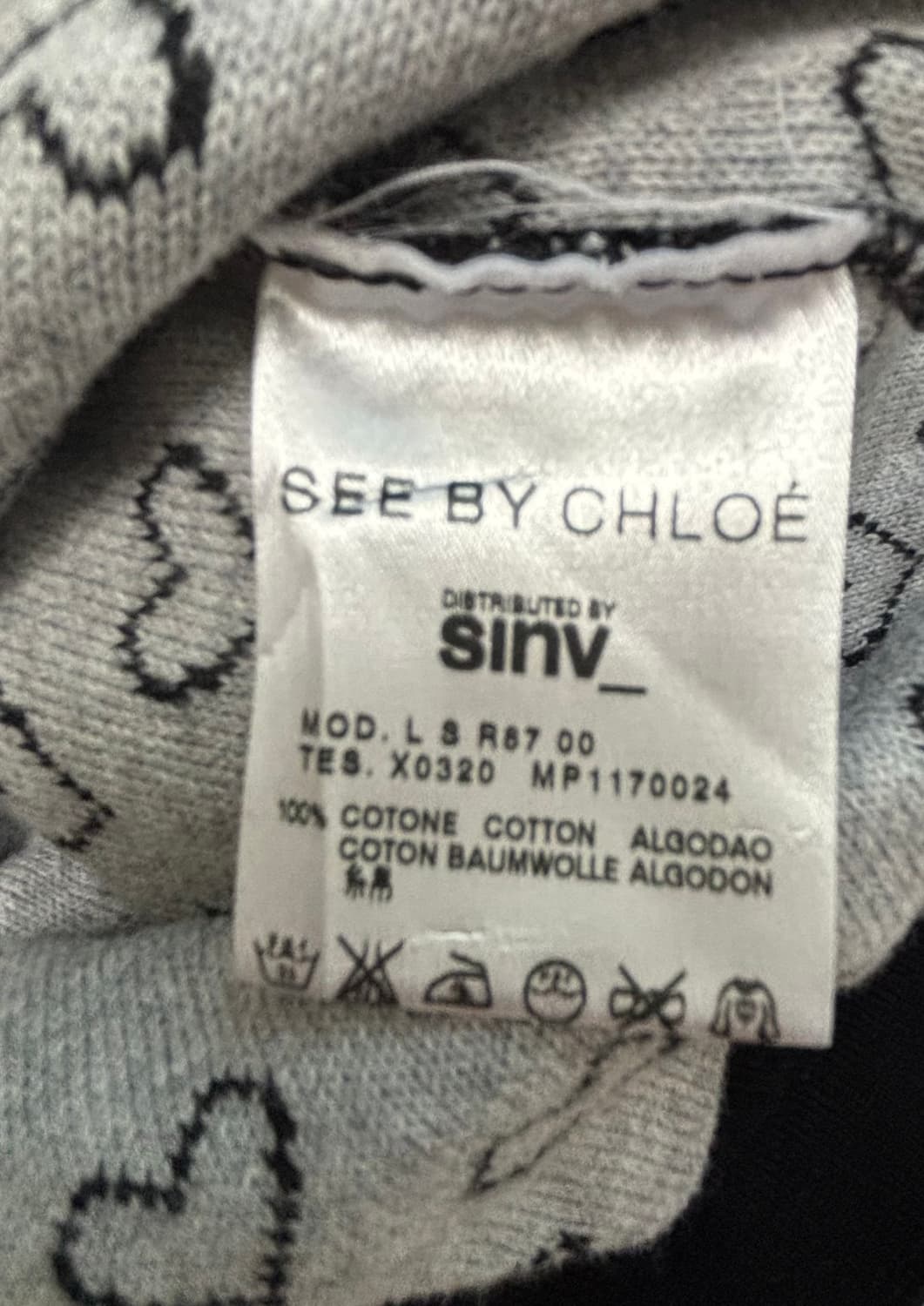 See by Chloe 코튼 반소매 니트 원피스 55 상품이미지7