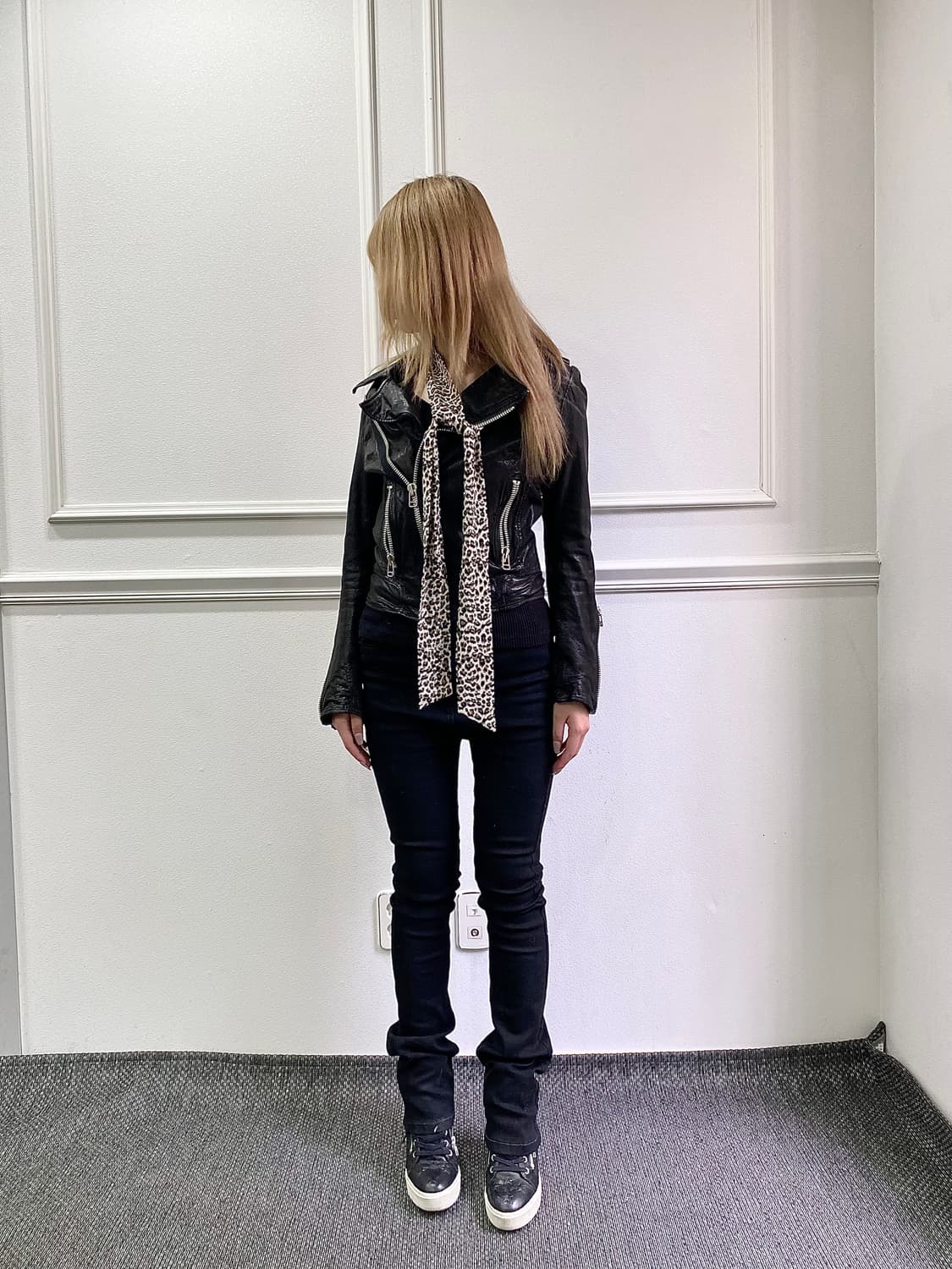Multi Zipper Detail Leather Jacket 상품이미지6