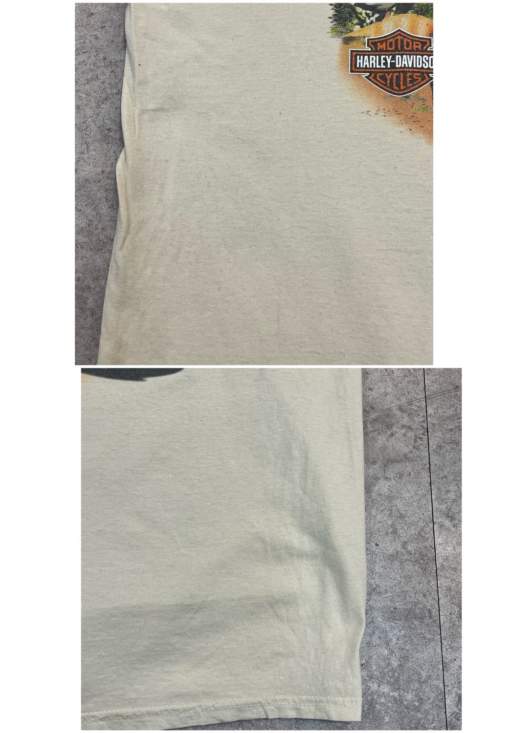 할리 데이비슨 투손 반팔티 베이지 XL #csz3811 상품이미지9