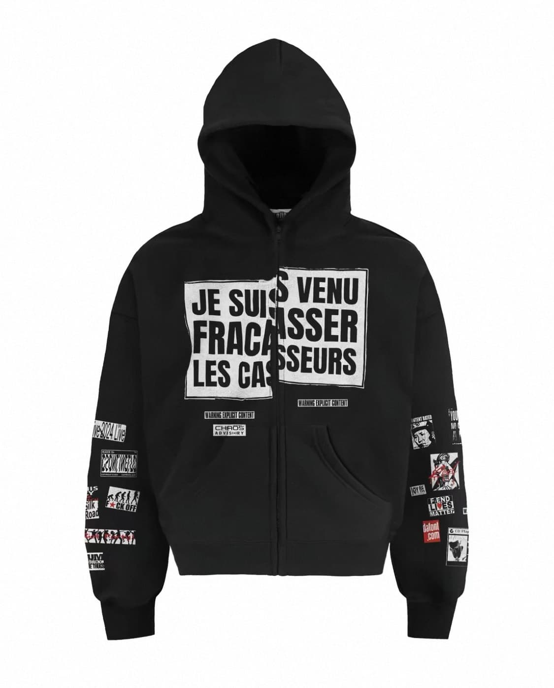 Washed Archive Zip-Up Hoodie 상품이미지3