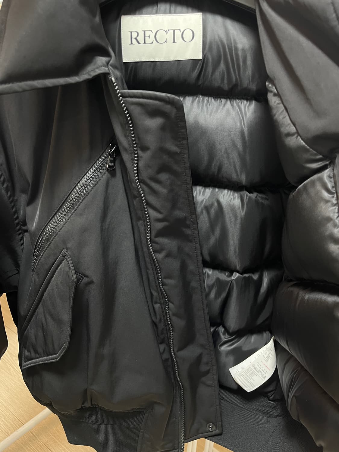 RECTO 렉토 포코노 패딩 블랙 S 상품이미지3