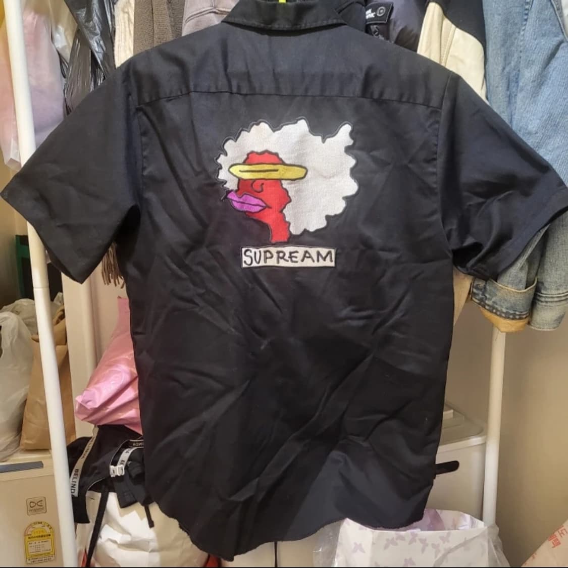 슈프림 곤즈 램 워크셔츠 블랙 L 상품이미지2