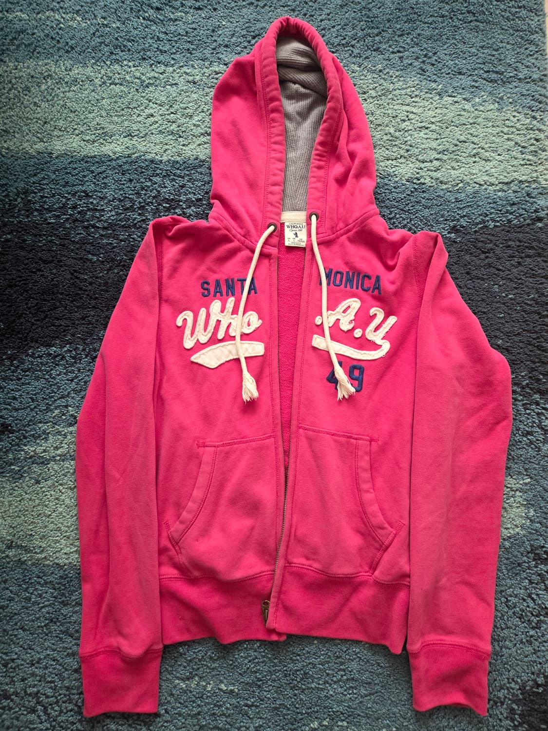 빈티지 y2k 후아유 How A U 핑크 후드집업 L사이즈  상품이미지1