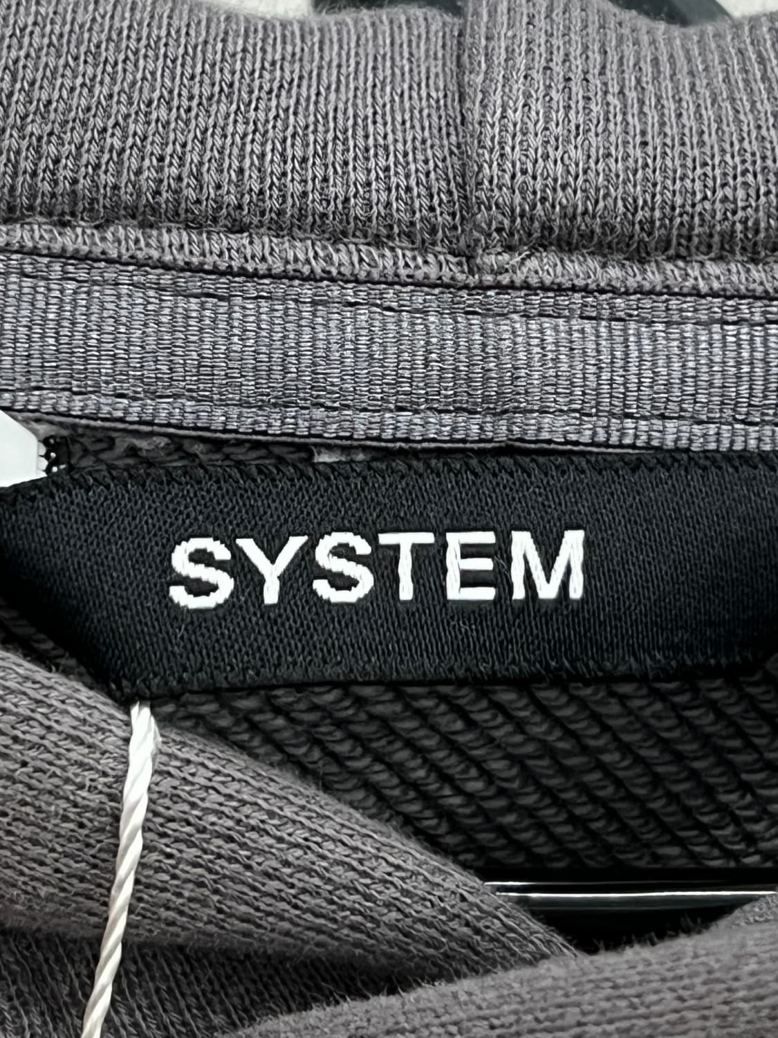 시스템옴므 자수/프린팅 오버핏 후드 티셔츠 상품이미지5