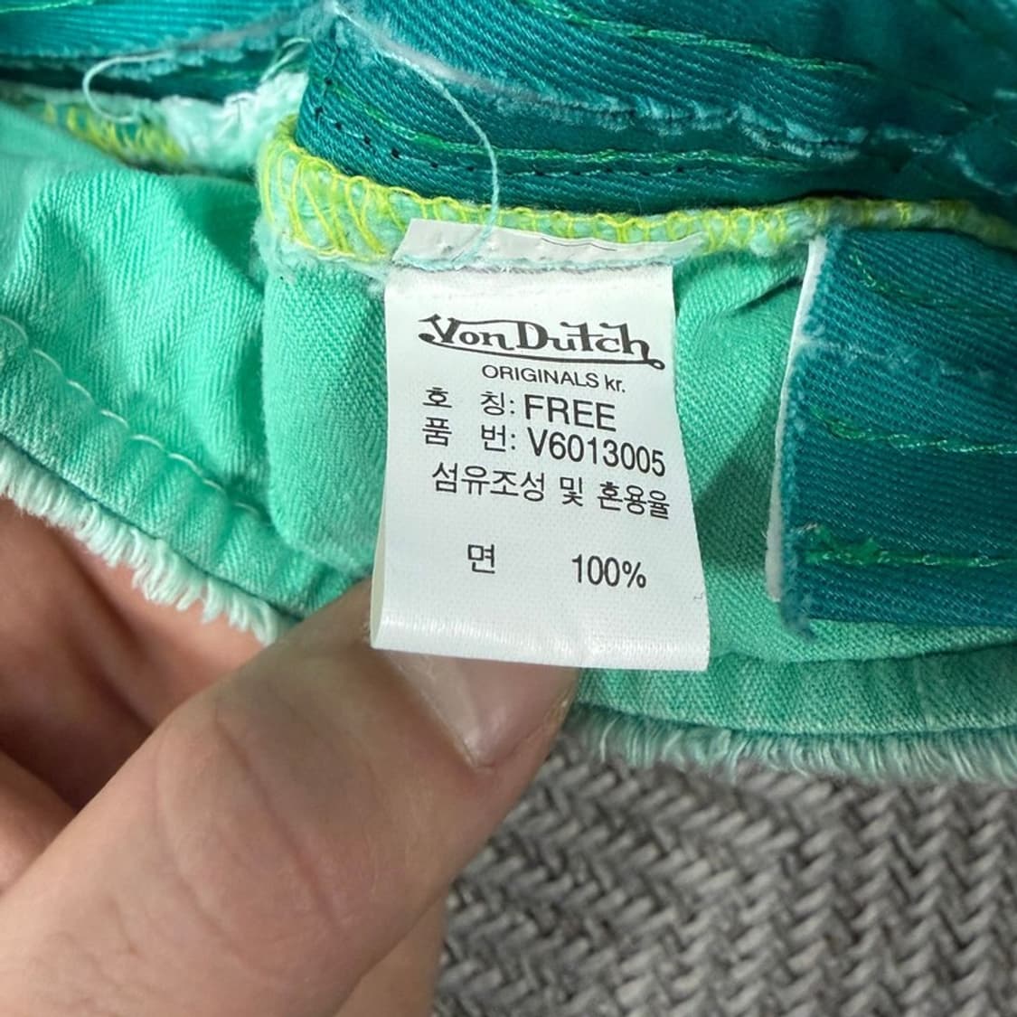 본더치 빈티지 민트 썬캡 v2507 상품이미지7