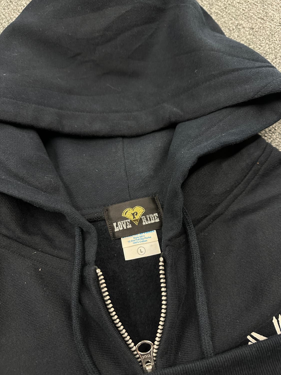 L) 재패니즈 빈티지 모터사이클 프린팅 후드집업 상품이미지4