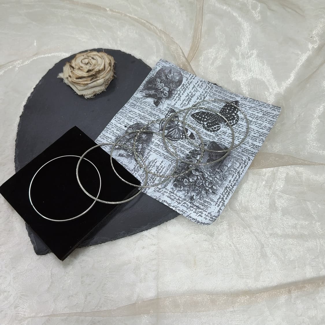 빈티지 메탈6링 팔찌세트 상품이미지1