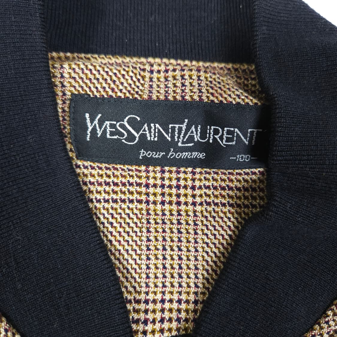 YSL 입생로랑 체크 블루종 자켓 상품이미지3