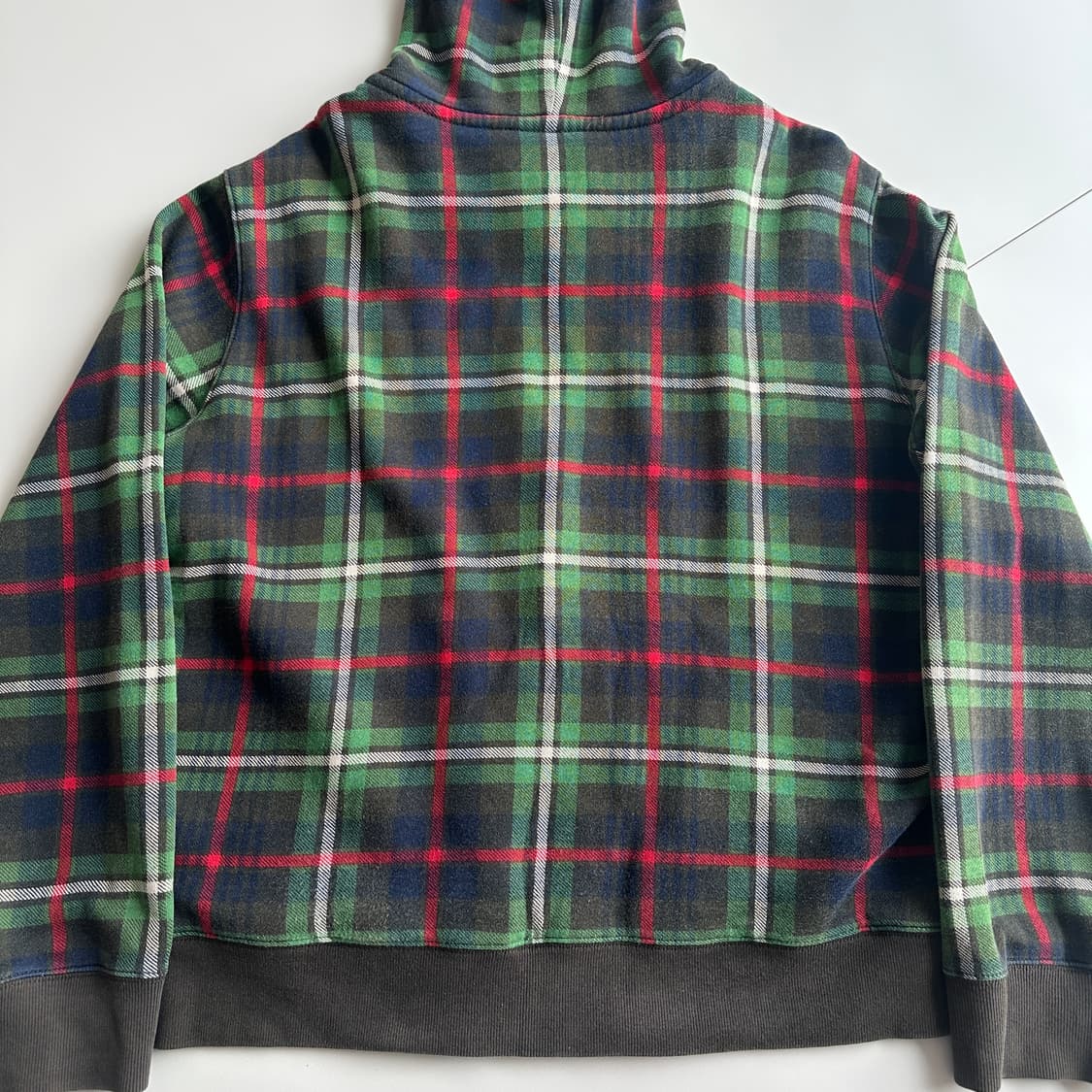 90s 폴로 랄프로렌 FULL 써멀 블랙와치 체크 후드집업 상품이미지10