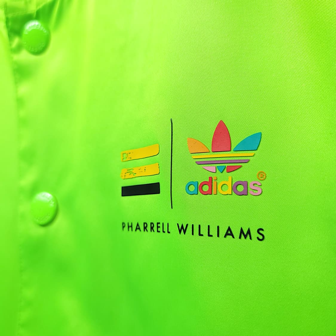 [95] 아디다스 네온그린 퍼렐 윌리엄스 콜라보레이션 트랙 자켓 상품이미지4