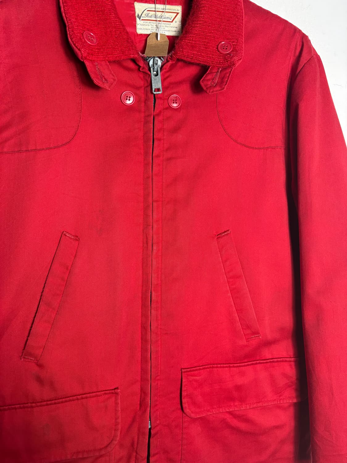 Sears ted  williams 시어스 60s 레드 헌팅자켓 상품이미지6