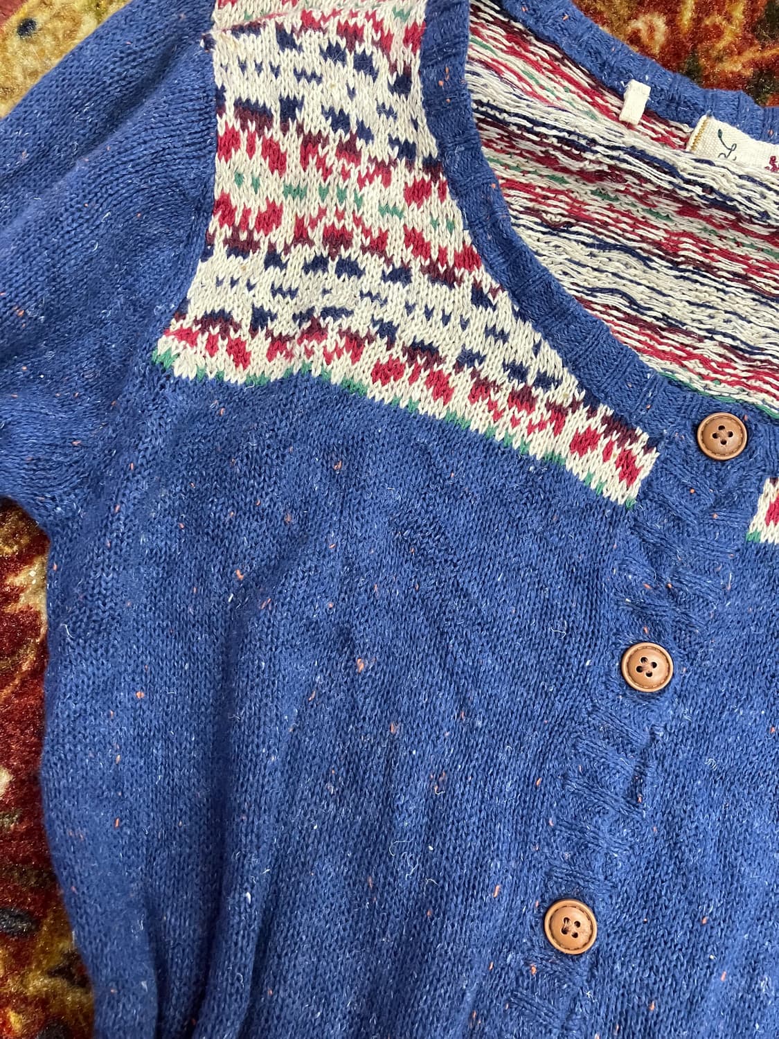 모리 네이비 투포켓 가디건 상품이미지4