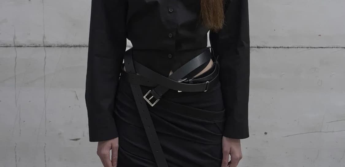 LCDC DOUBLE BUCKLE CORSET LEATHER BELT  상품이미지1