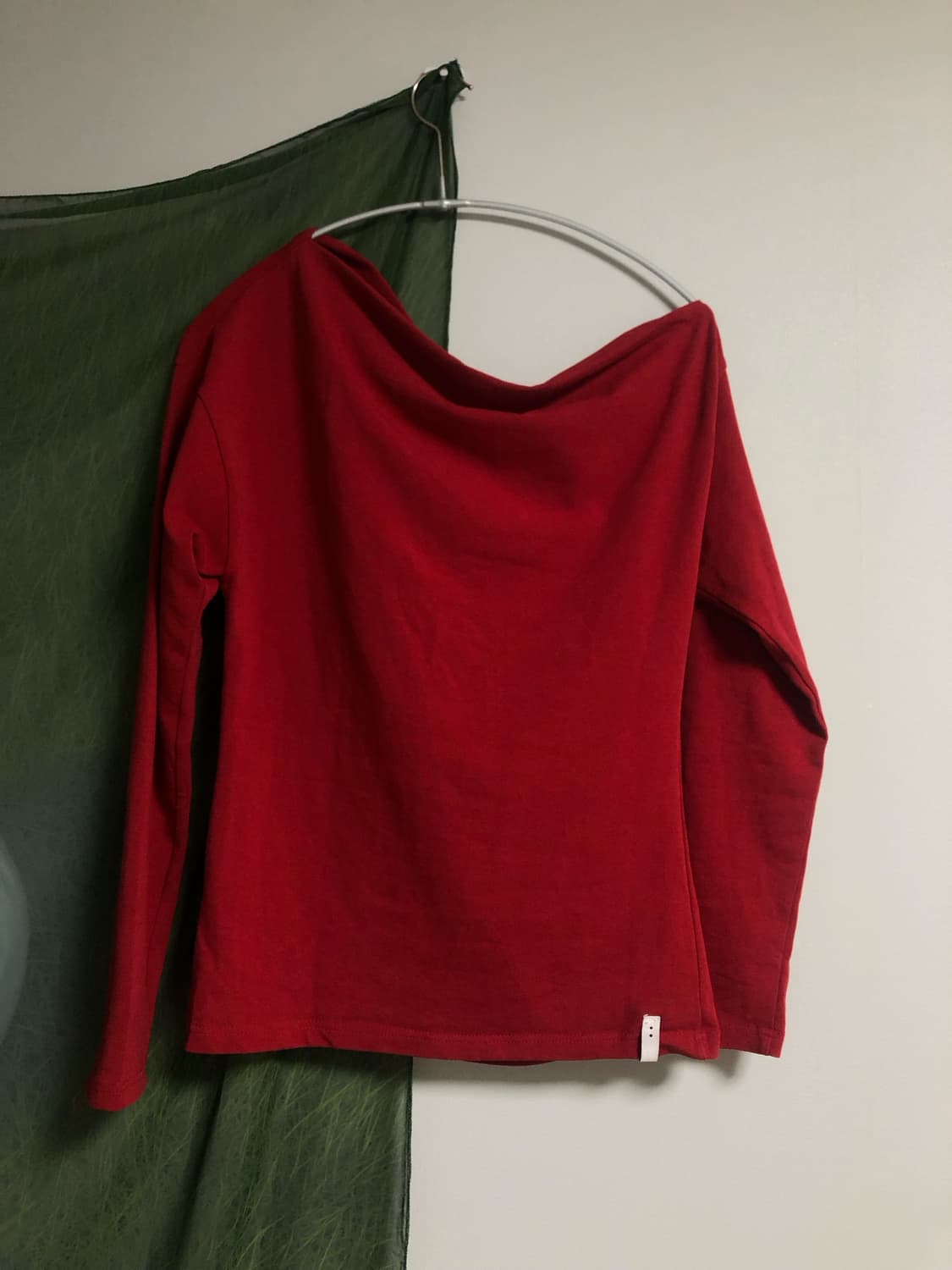 온스카 onska one-shoulder elastic t (red) 상품이미지2