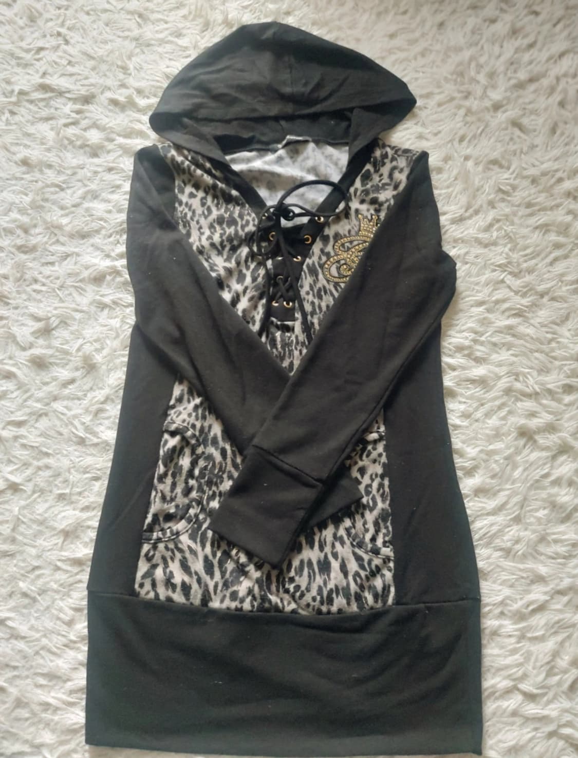 GGPX y2k 레오파드 후드 집업 상품이미지3