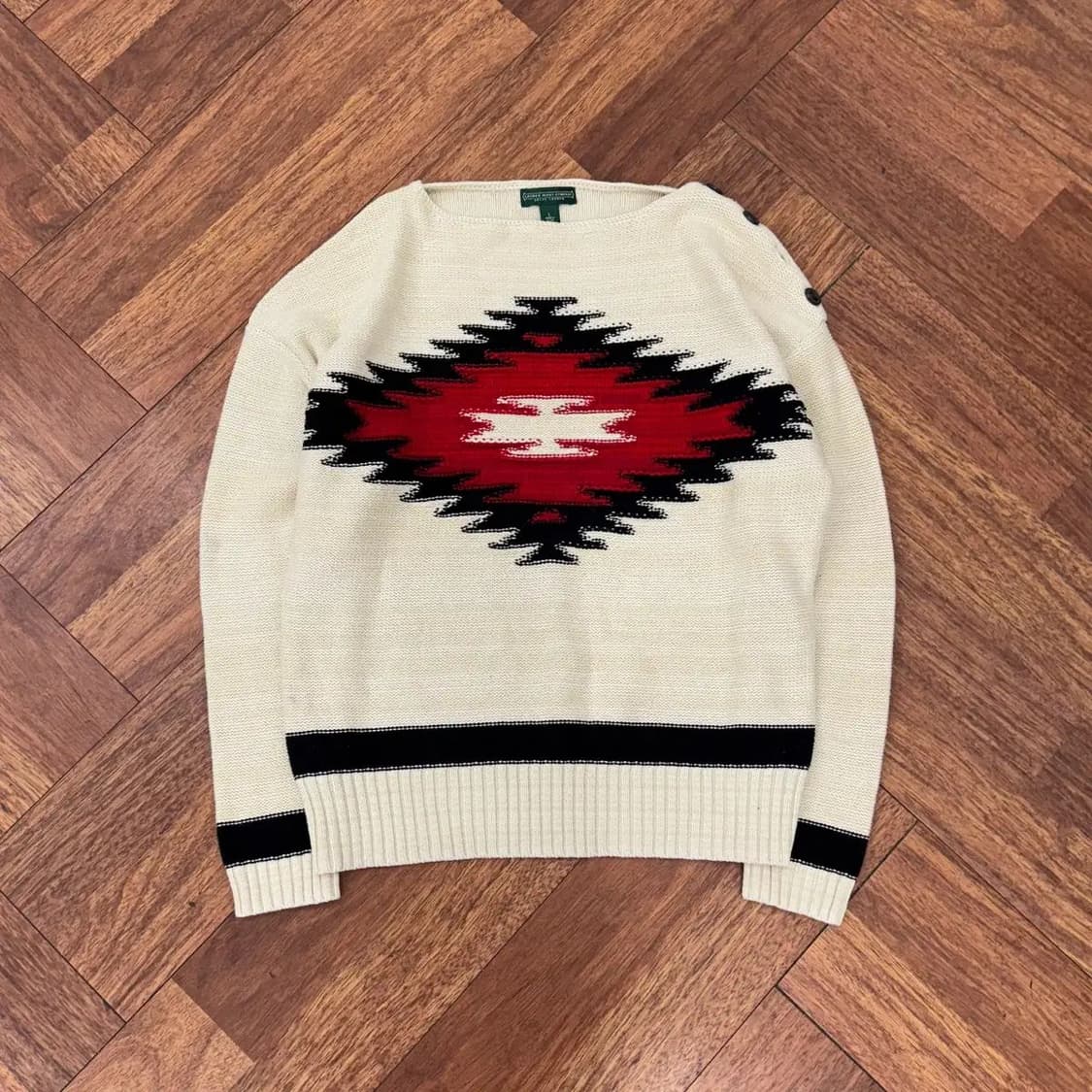 여성용 L(105) 폴로 로렌 진스 랄프로렌 빈티지 숄더 니트  상품이미지1