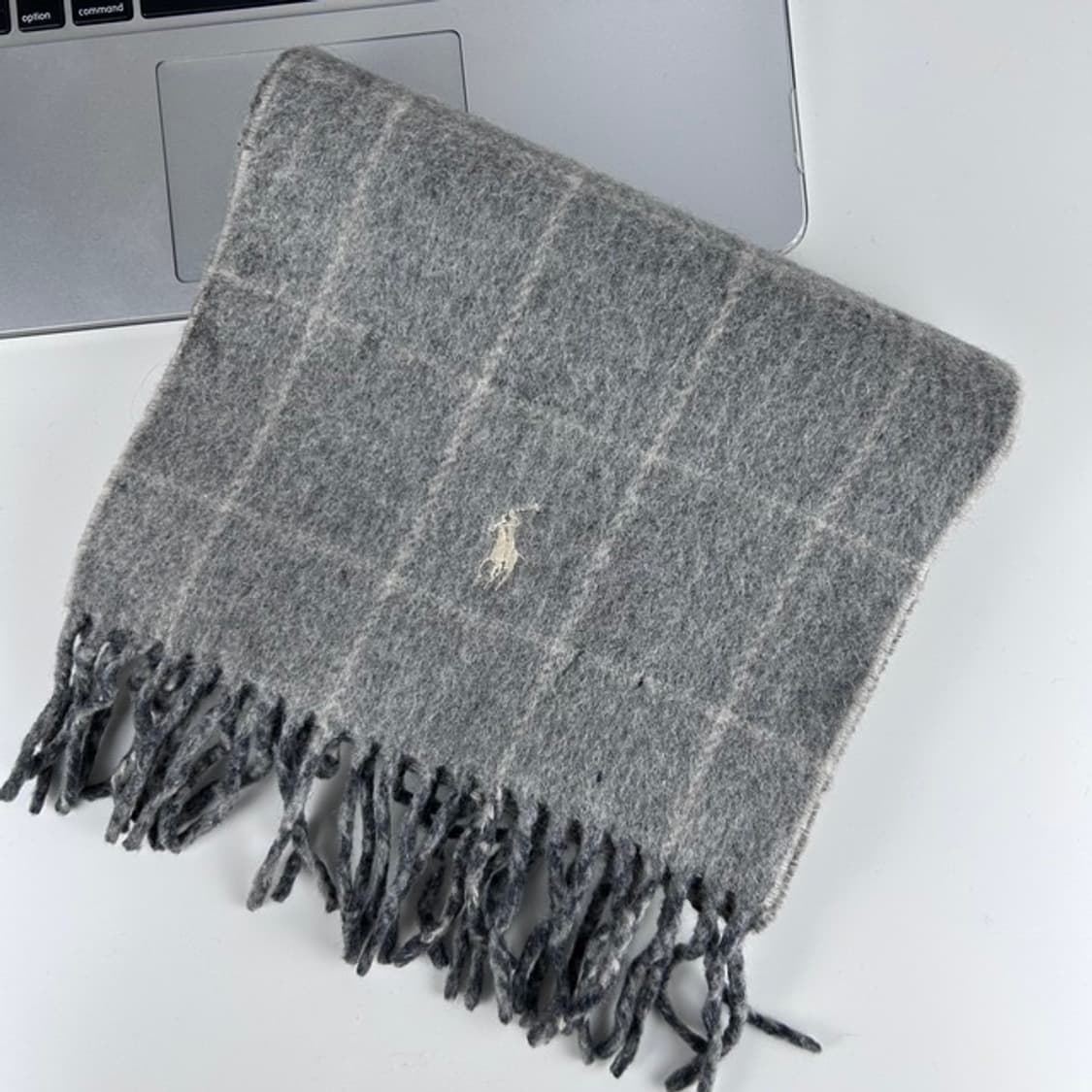 6903 - 폴로 랄프로렌 그레이 체크 머플러 상품이미지1
