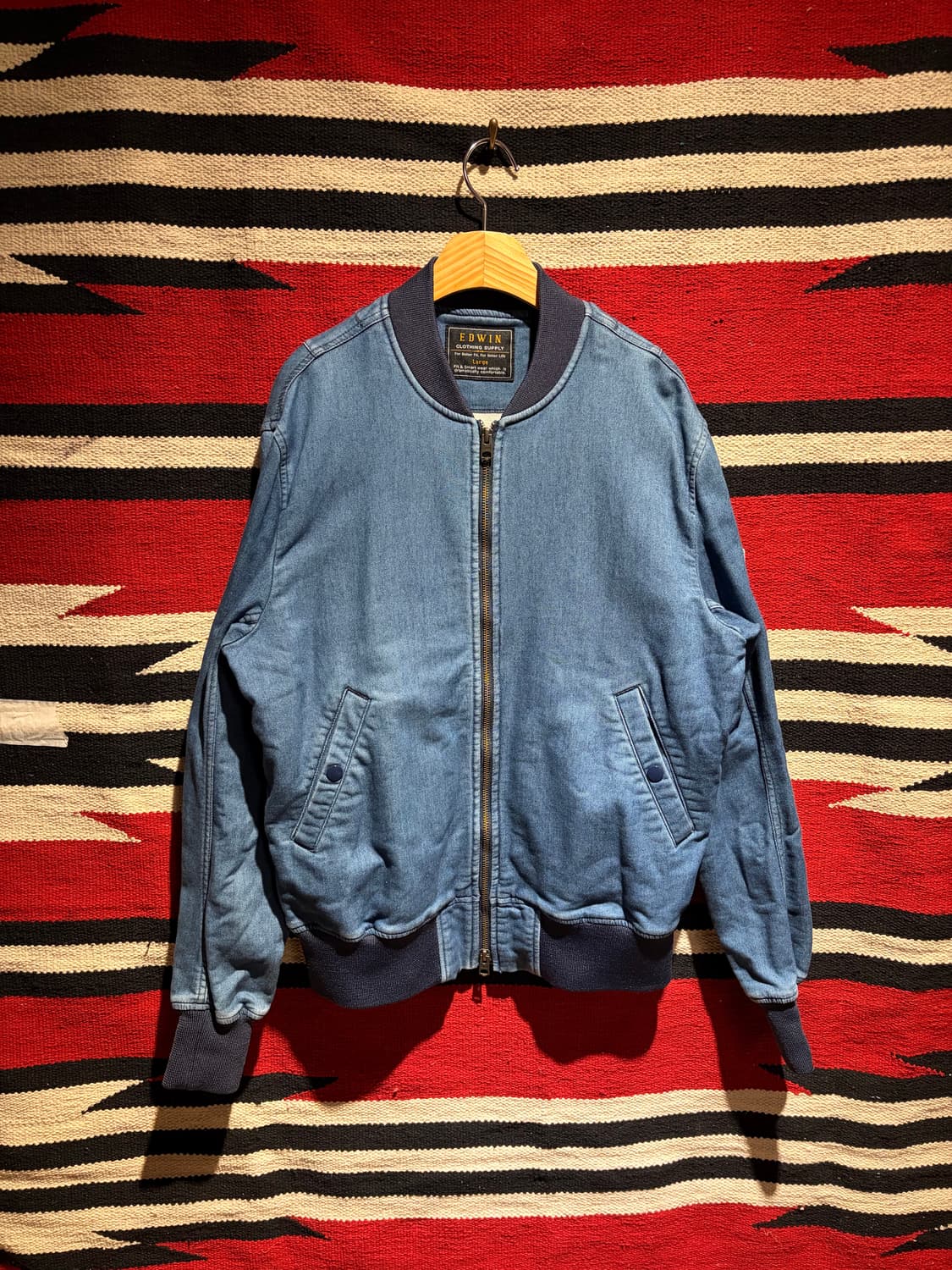 Edwin ma-1 denim blouson / 에드윈 데님 블루종 점퍼 상품이미지1
