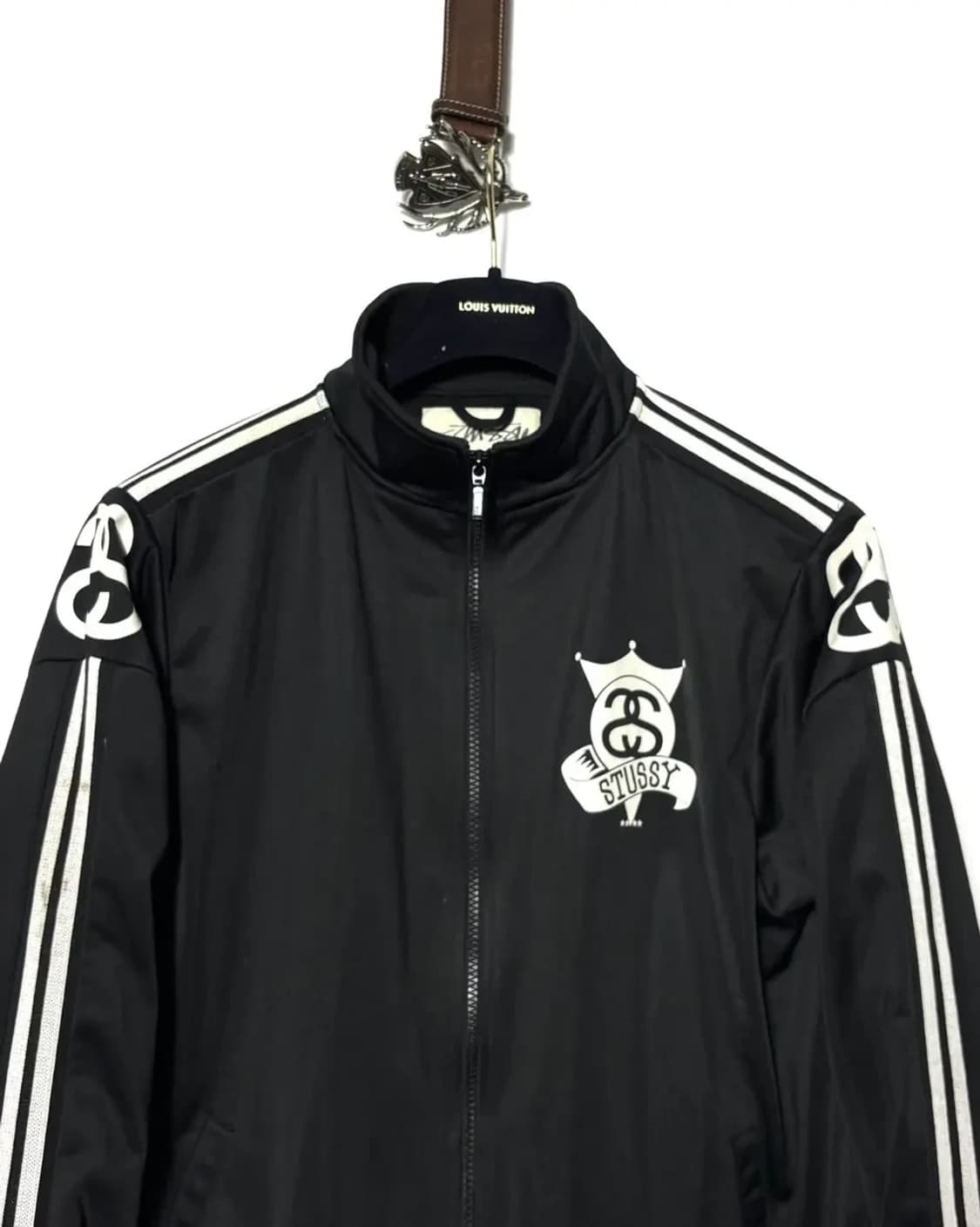 스투시 올드스쿨 트랙탑 져지 블랙 상품이미지2