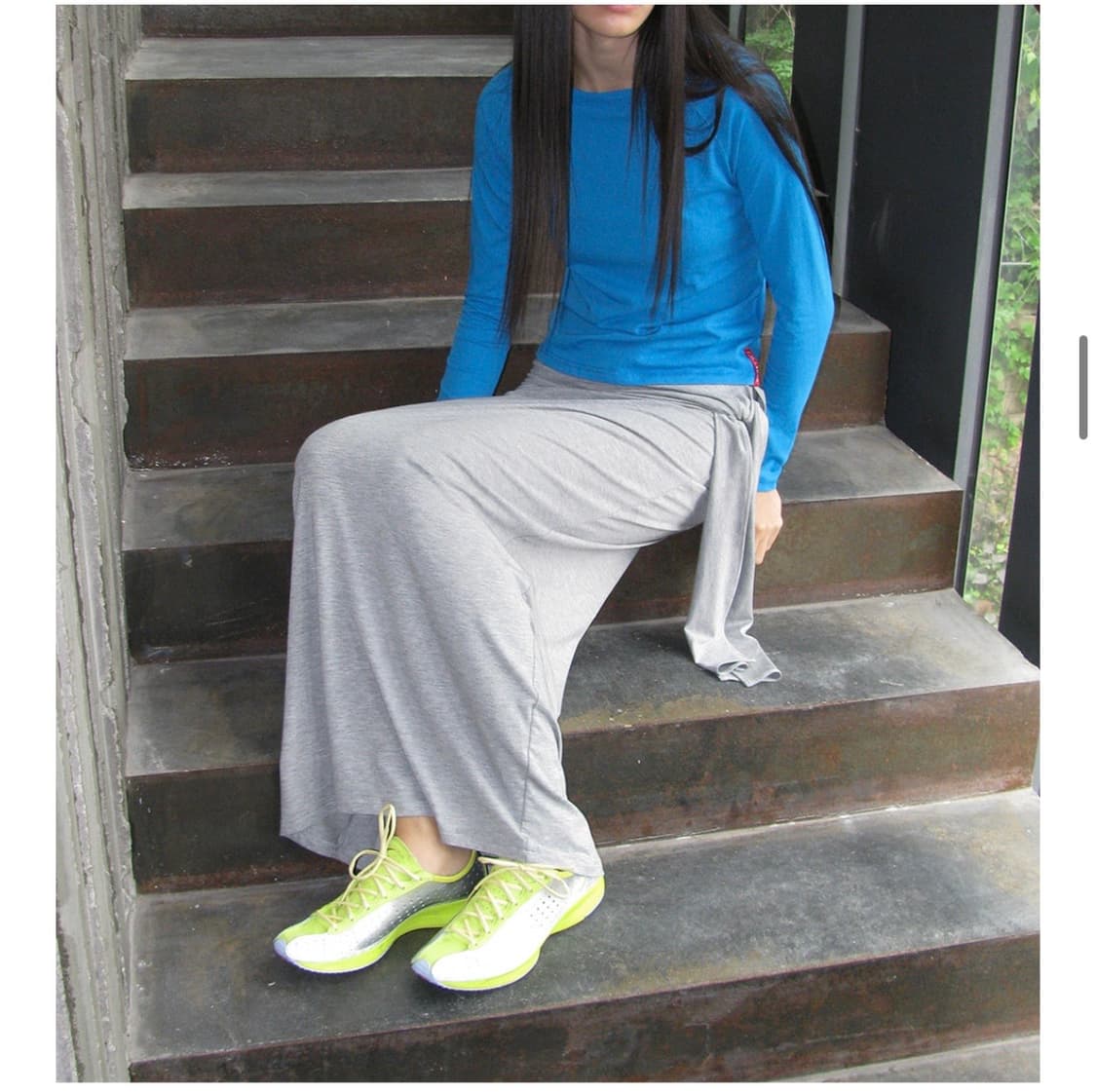 파르티멘토우먼 semi sheered long sleeve tee 상품이미지3