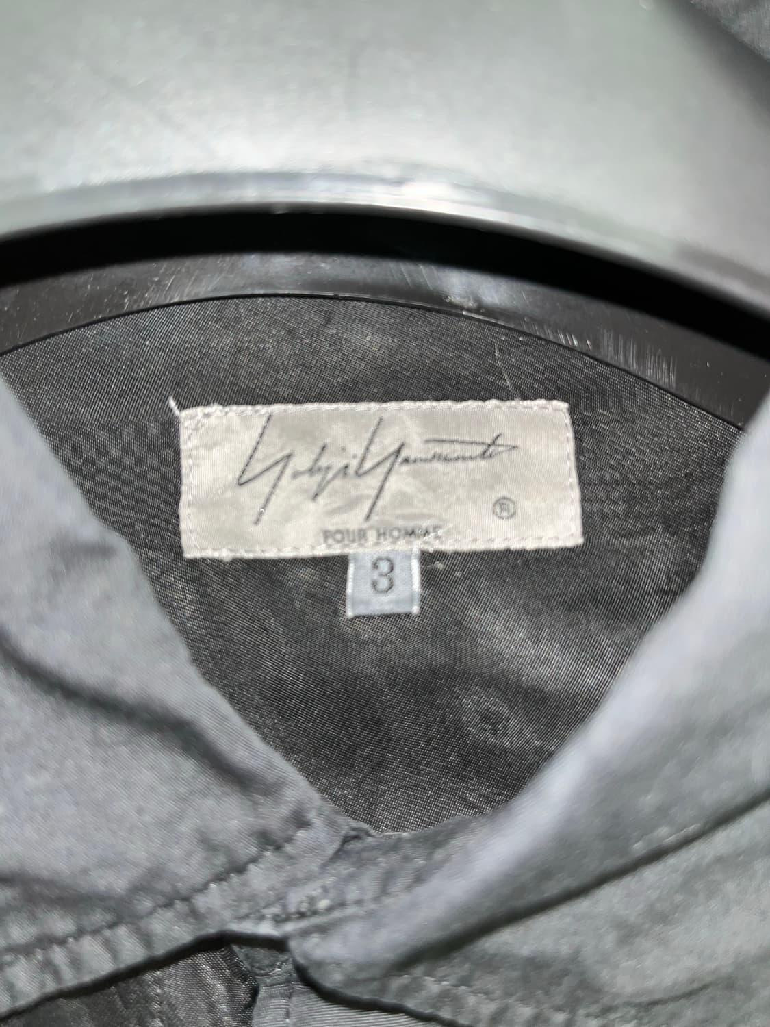 요지야마모토 뿌르옴므 절개 롱 셔츠 상품이미지5