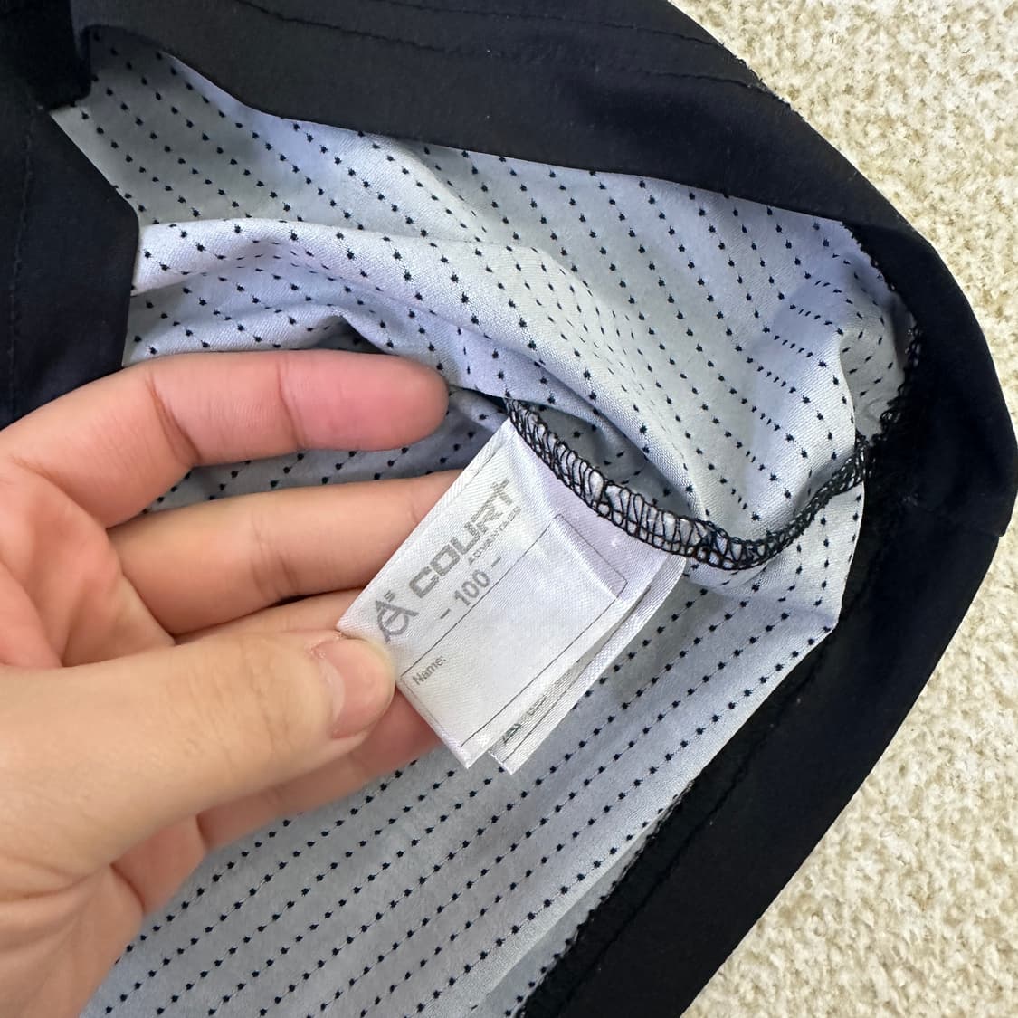 100 코트어드밴티지 배드민턴 반팔 0319D 상품이미지3