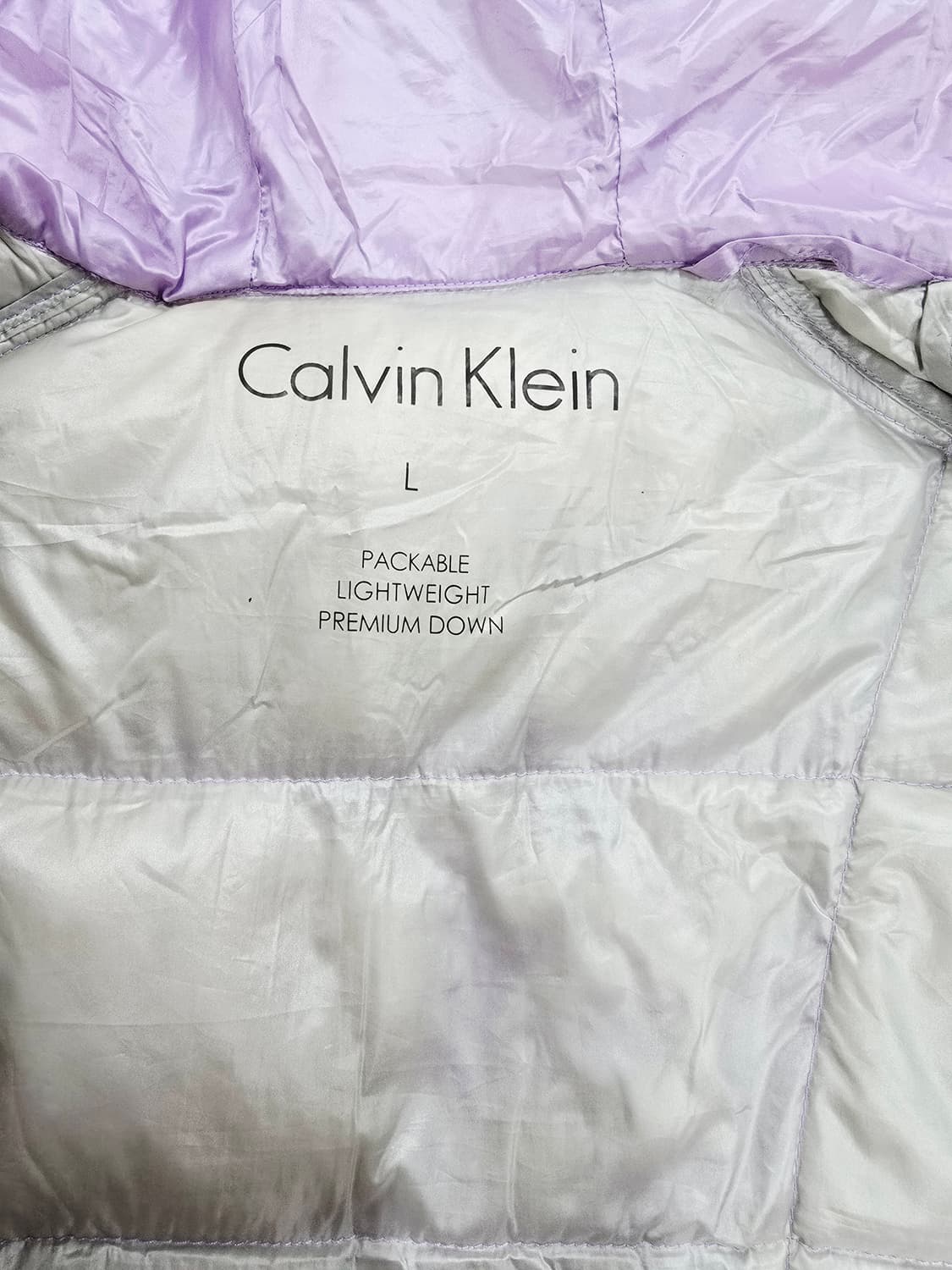 캘빈클라인 경량 후드 패딩 자켓 라벤더 상품이미지8