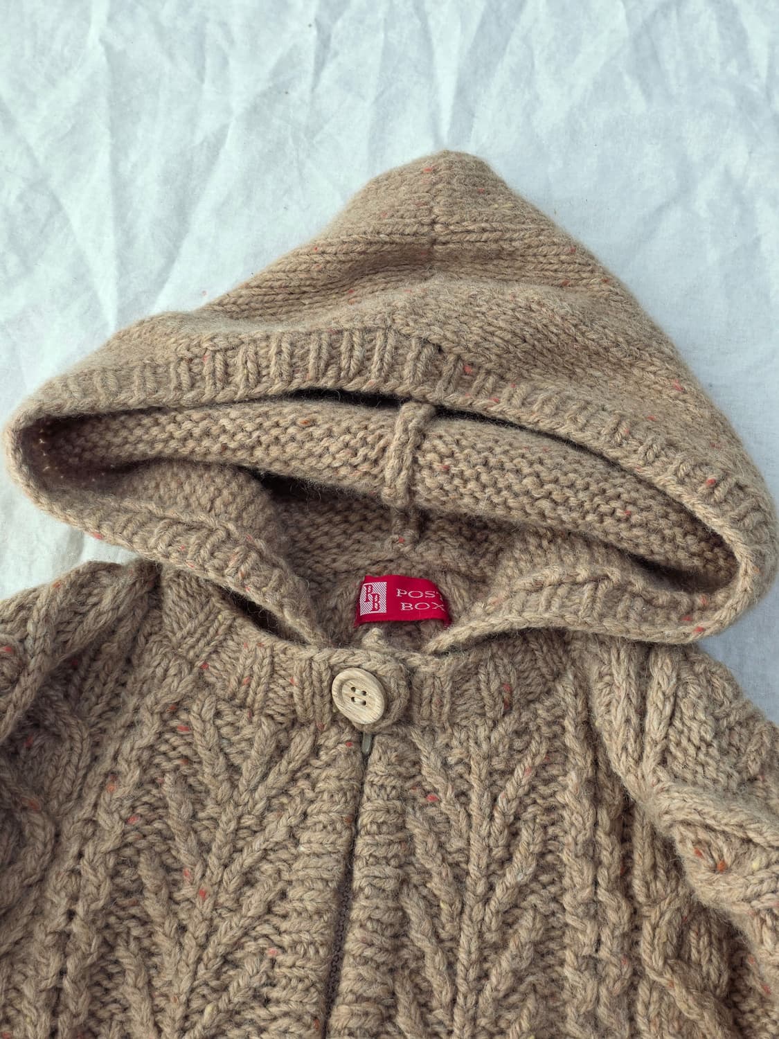 POST BOX 모리걸 후드 니트 집업 일본빈티지 상품이미지3