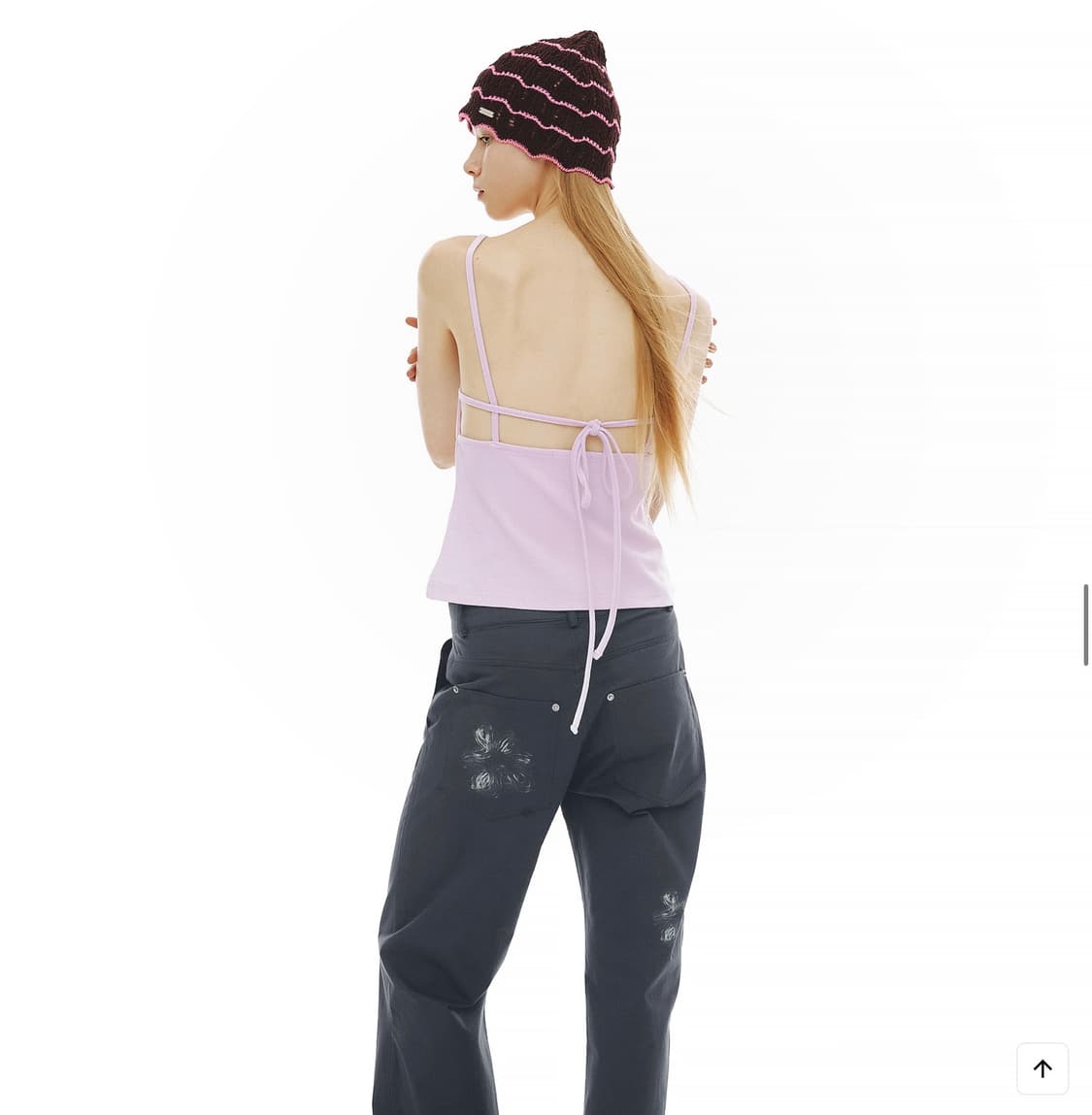 세릭 OPEN BACK STRING SLEEVELESS / PINK 상품이미지2