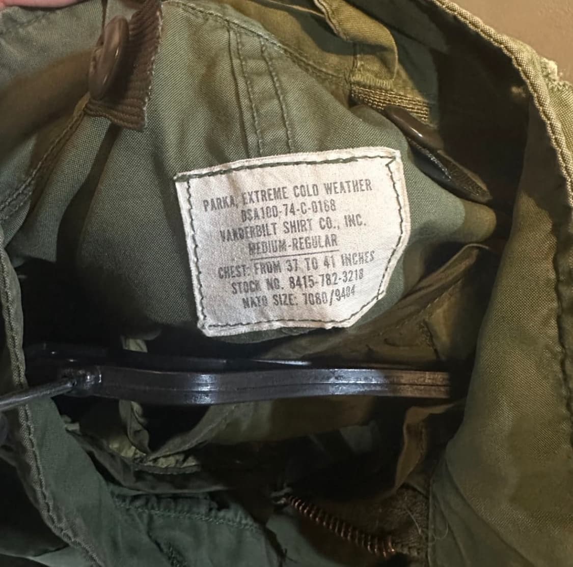 [M] M65 피쉬테일 개파카 오리지널 팝니다 상품이미지3