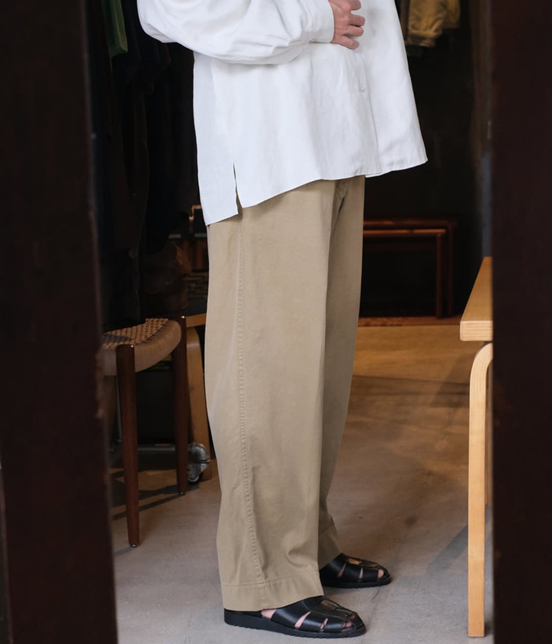 [1] 25AW 아프레쎄 빈티지 치노 베이지 상품이미지8