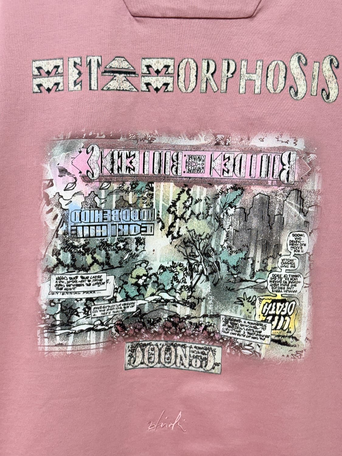 (26ss새상품)준지 핑크 오버핏 반팔 (5장일괄 구매시 이상품 드립니다 상품이미지3