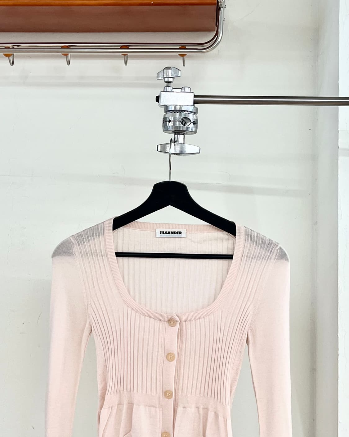 질샌더 핑크 립 니트 가디건 상품이미지2