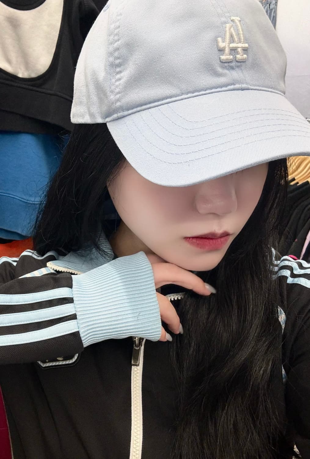 MLB 스카이블루 하늘색 LA 볼캡 상품이미지1