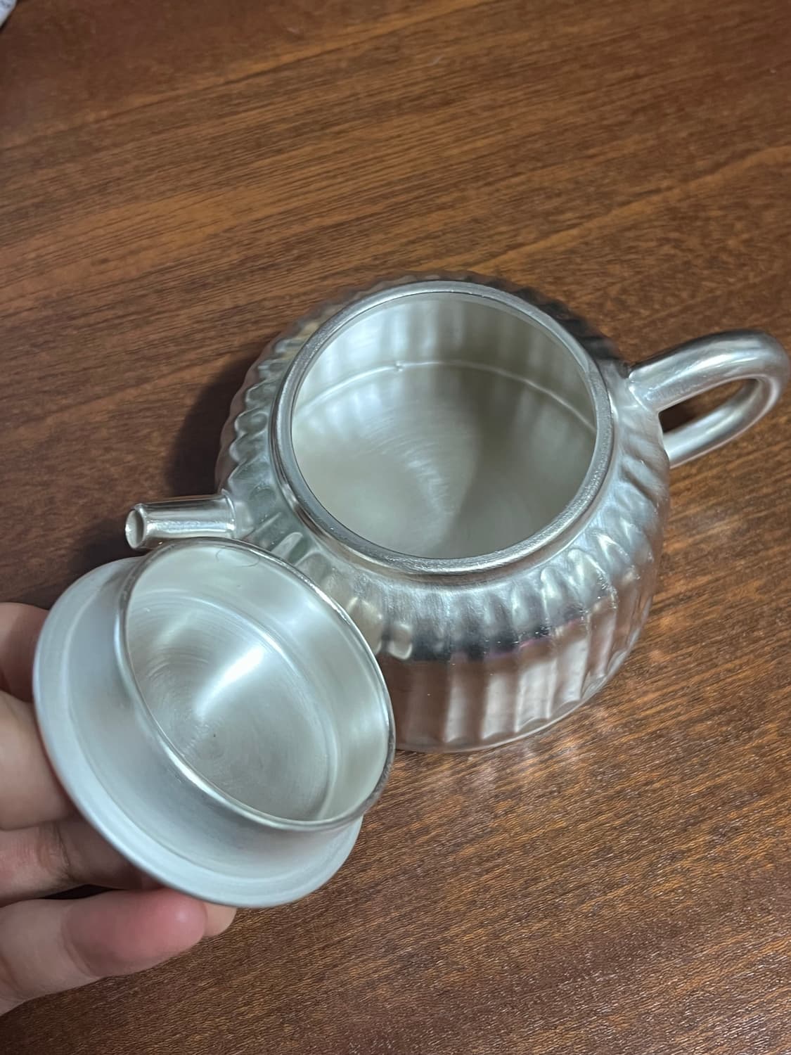 실버 은칠 티팟 주전자 미니 다관 팔아요 상품이미지2