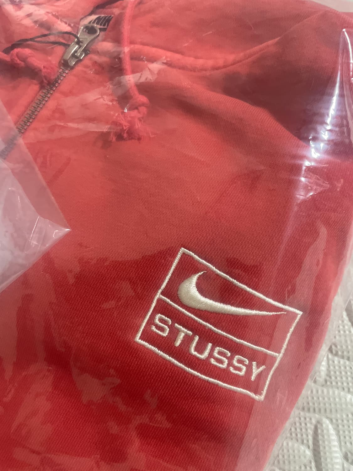 나이키 스투시 피그먼트  후드 하바네로 레드 xl 상품이미지4