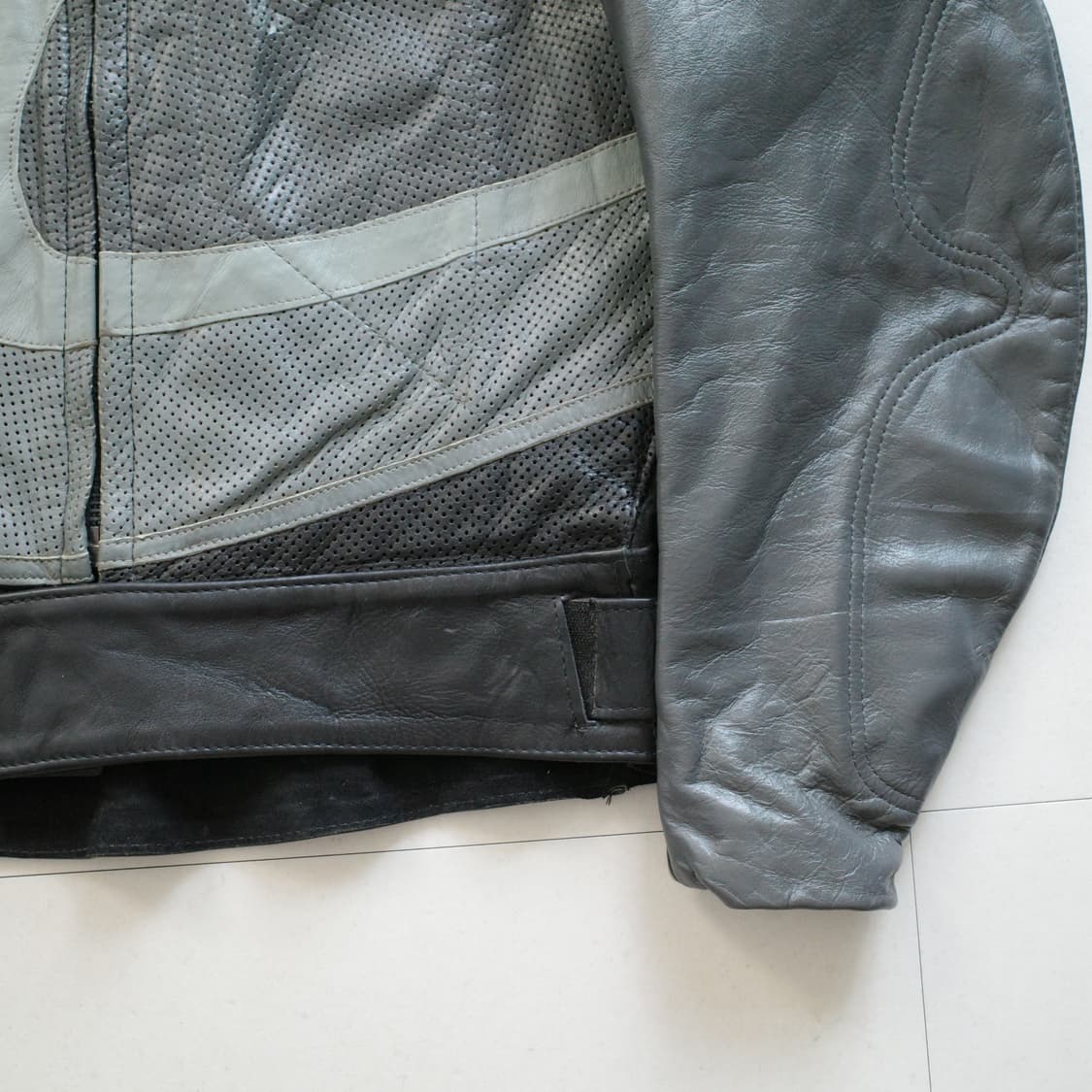 00s 밴슨 x 스즈키 Hayabusa 레더 바이크 자켓 USA MADE 상품이미지3