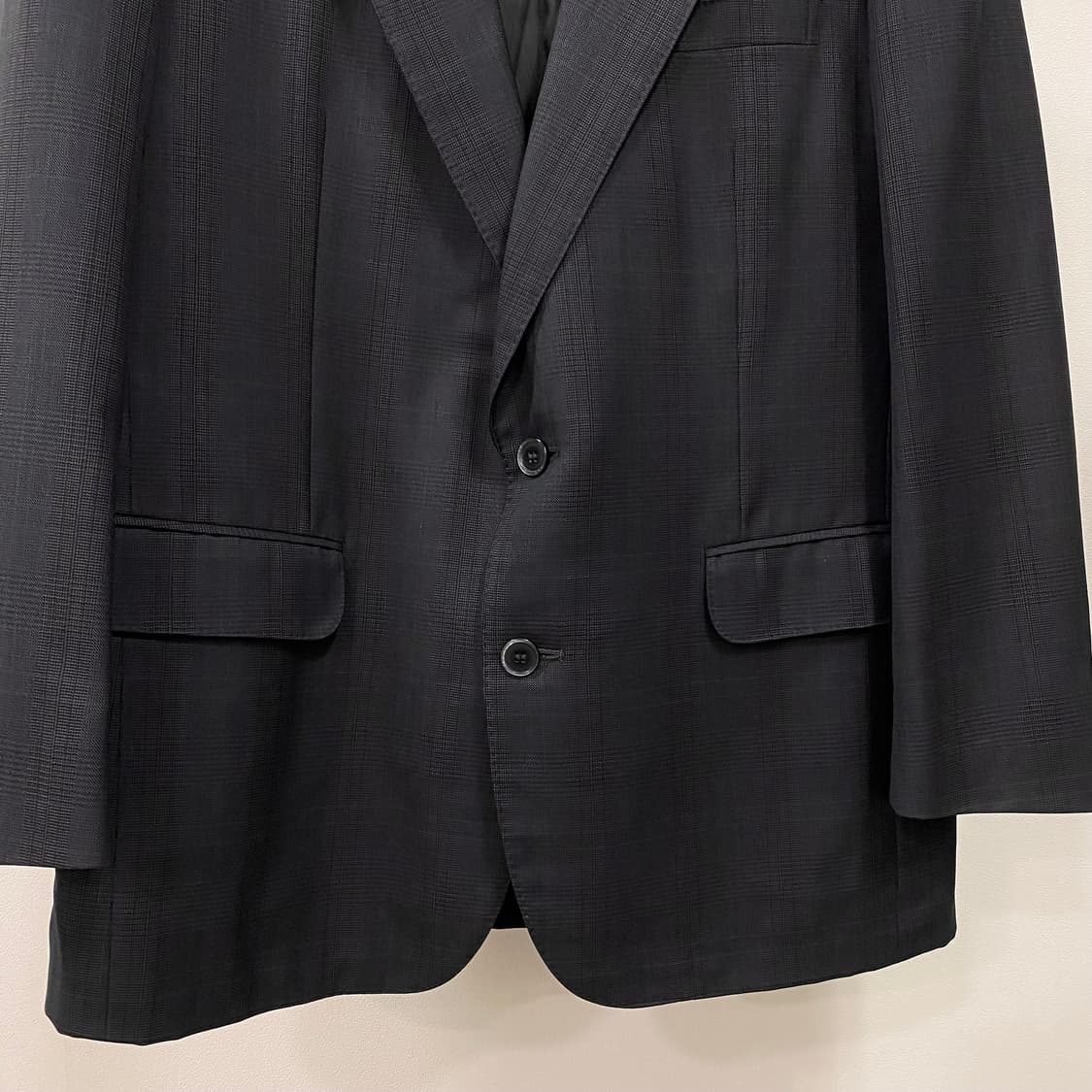 입생로랑 울 체크 싱글 블레이저 상품이미지4