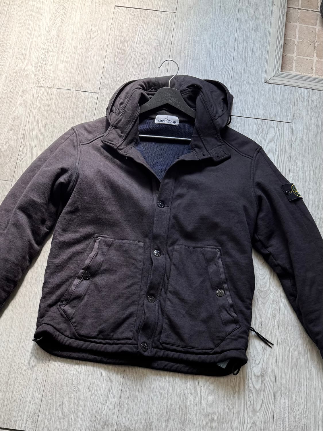 스톤아일랜드 스웻 워크 후드자켓 상품이미지2