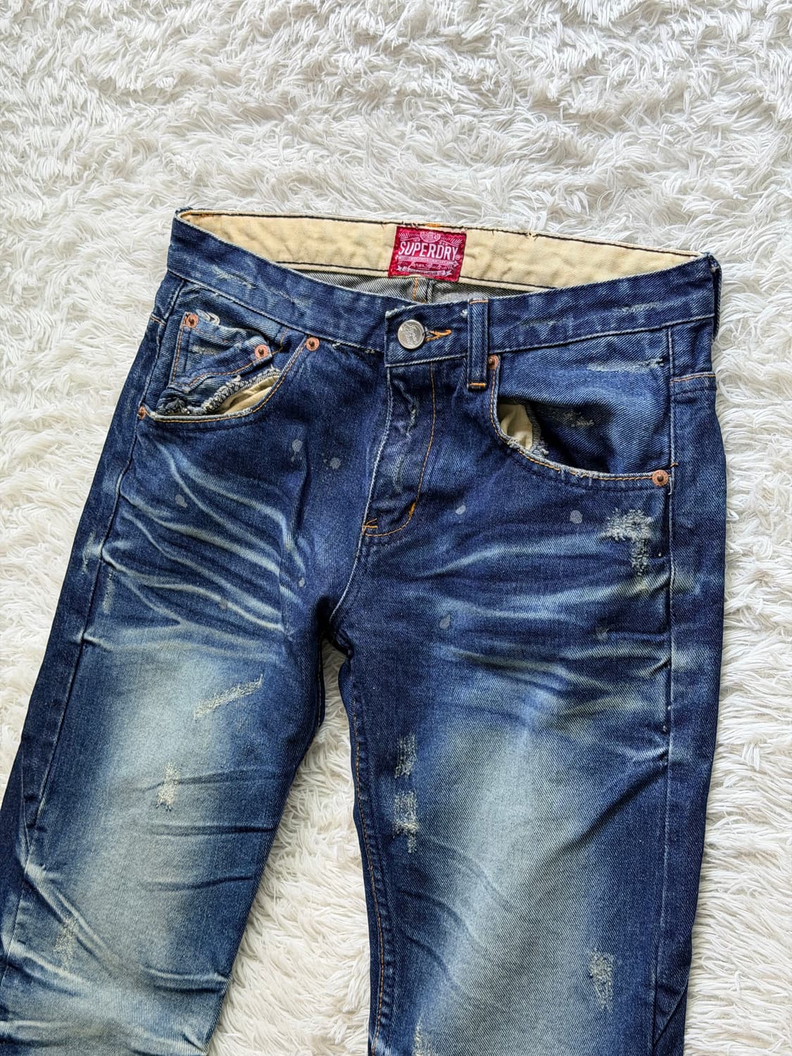 [Superdry] 프리미엄 빈티지 디스트로이드 데님 팬츠 상품이미지1