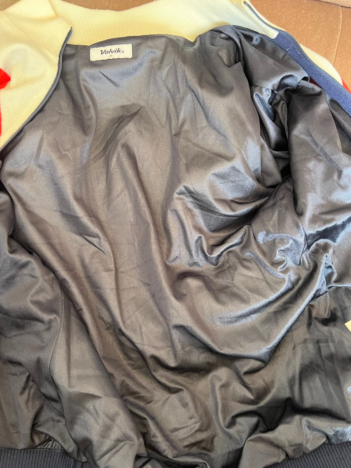 볼빅 여성 네이비 울방풍집업점퍼 골프니트점퍼 상품이미지6