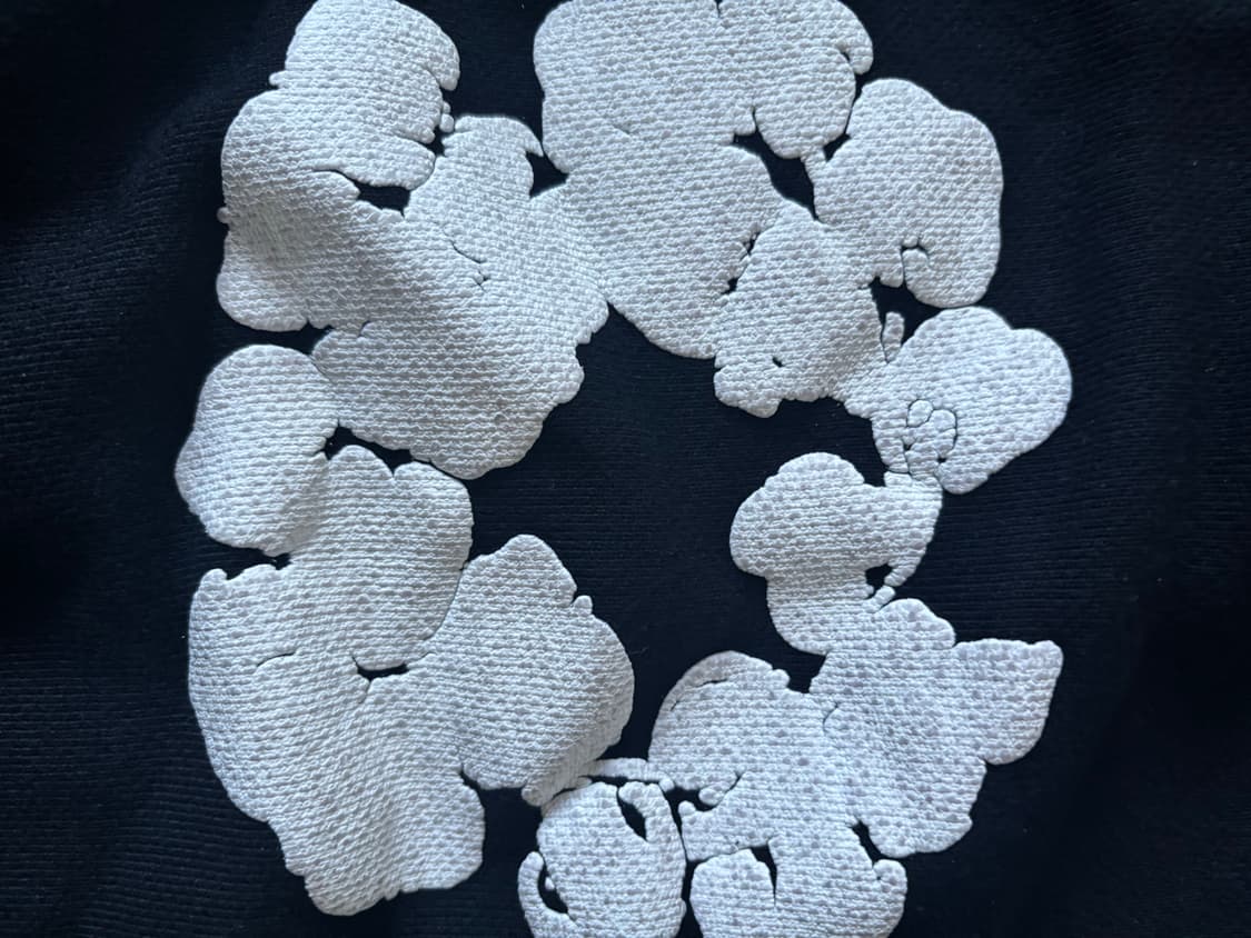 데님티어스 블랙 후드티 M사이즈 상품이미지3