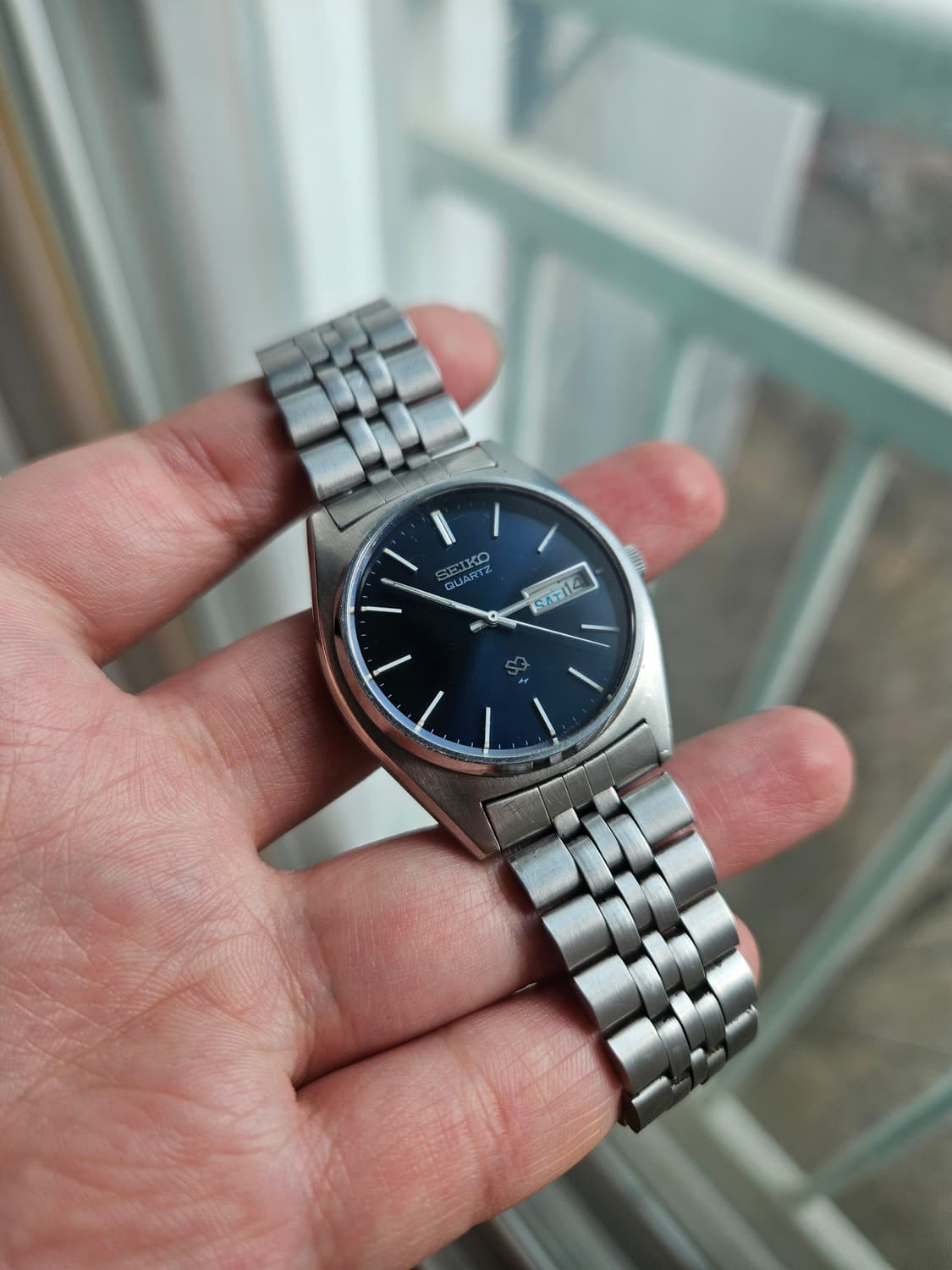 세이코 쿼츠 딥블루 다이얼 빈티지 시계 상품이미지1