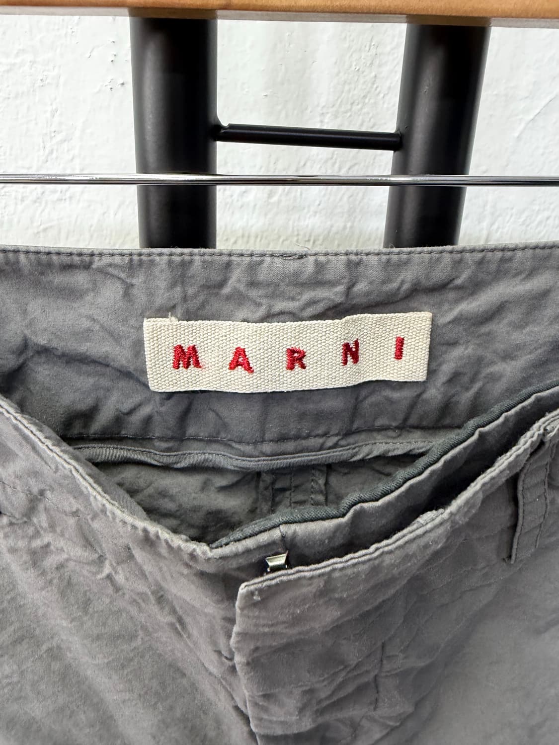 정품) 마르니 MARNI 여성 그레이 면바지 38(28) 상품이미지5