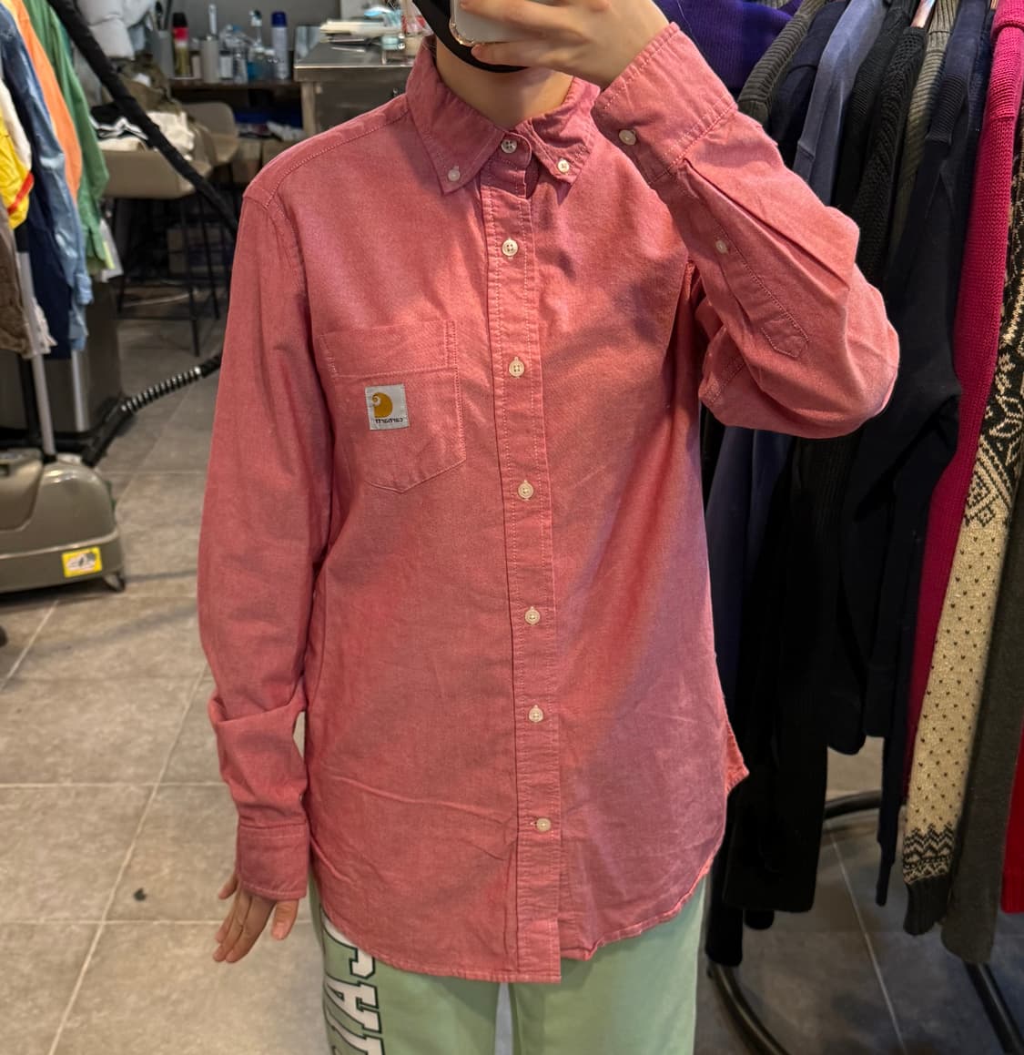 [NO.9] 칼하트 레드 긴팔셔츠 상품이미지2