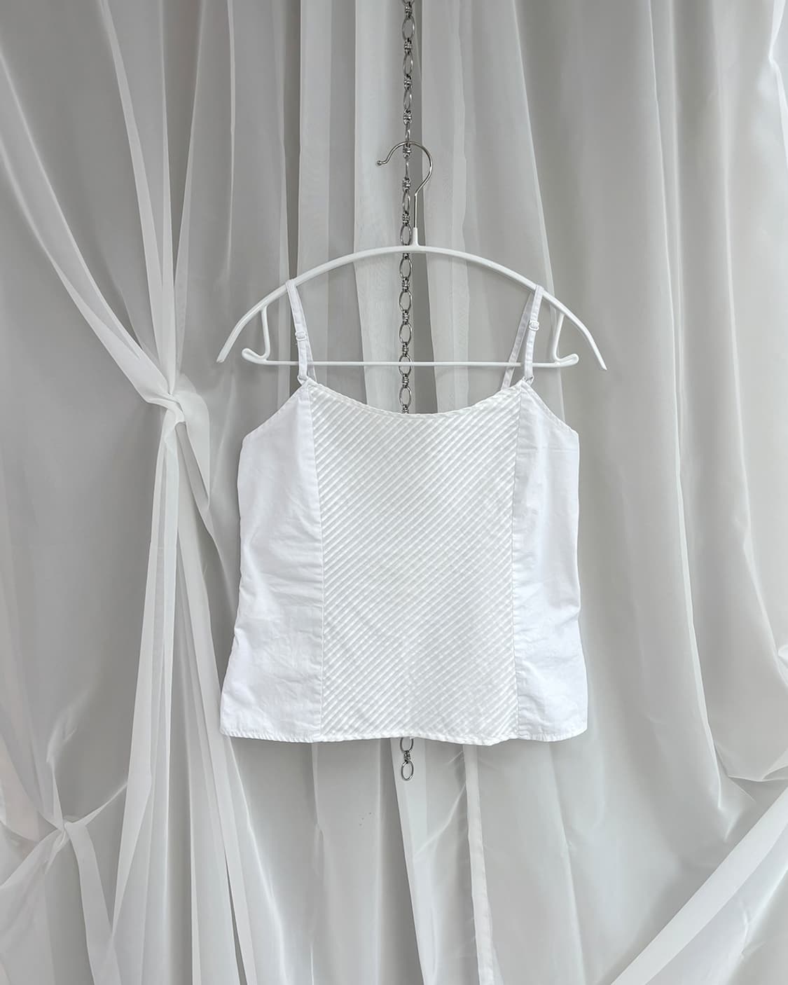 NARACAMICIE white back button-up bustier 상품이미지4