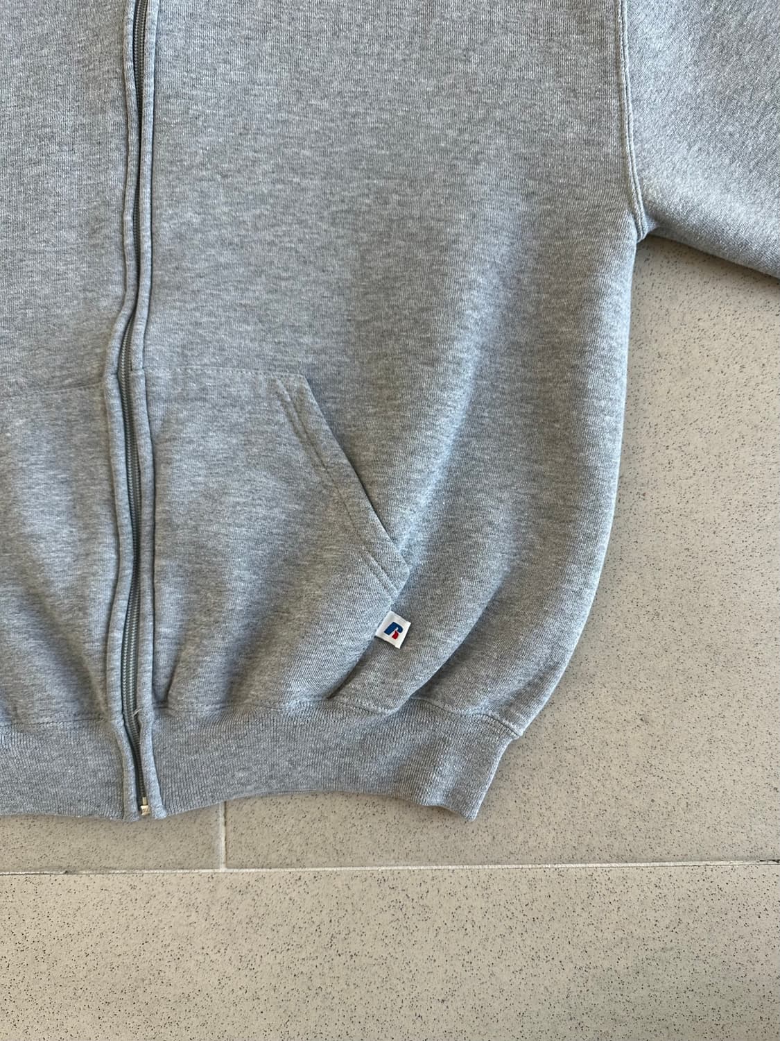 00s 빈티지 러셀 후드집업 그레이 L 상품이미지3