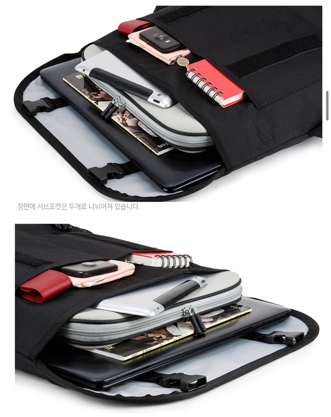 Pees 에센셜 메신져백 블랙 상품이미지3