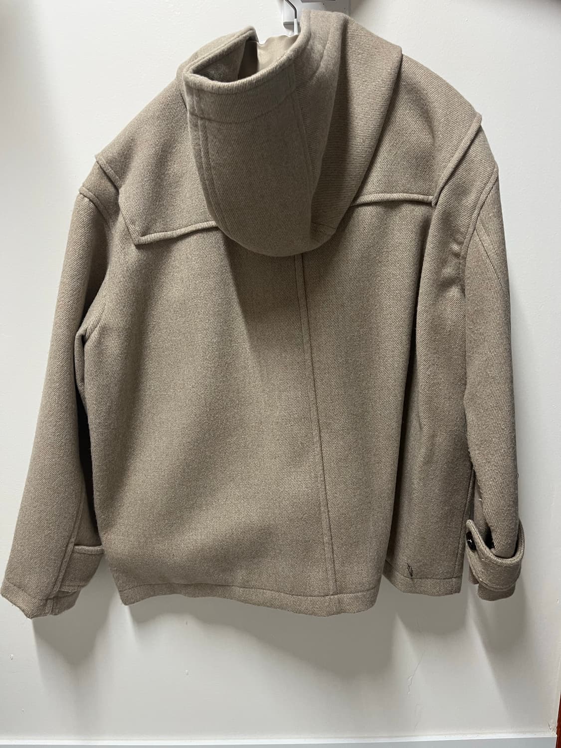 트릴리온 유니섹스 발마칸 더플 숏 코트 (BEIGE) 상품이미지3