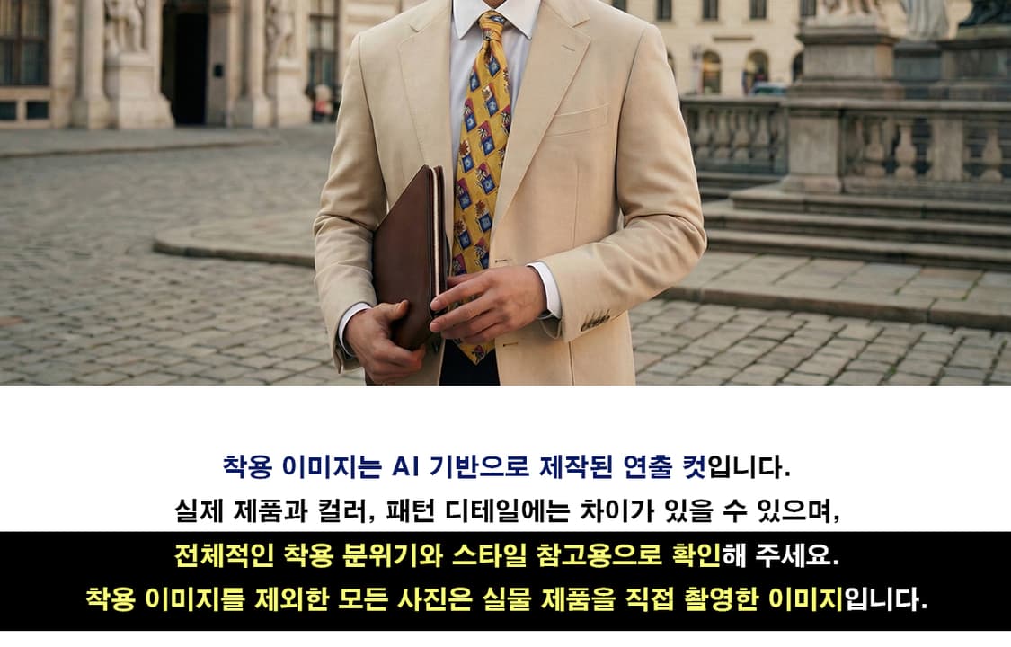 지방시 실크 머스타드 플라워 패턴 넥타이 9.5cm A등급 K1869
 상품이미지2